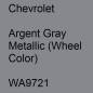 Preview: Chevrolet, Argent Gray Metallic (Wheel Color), WA9721.